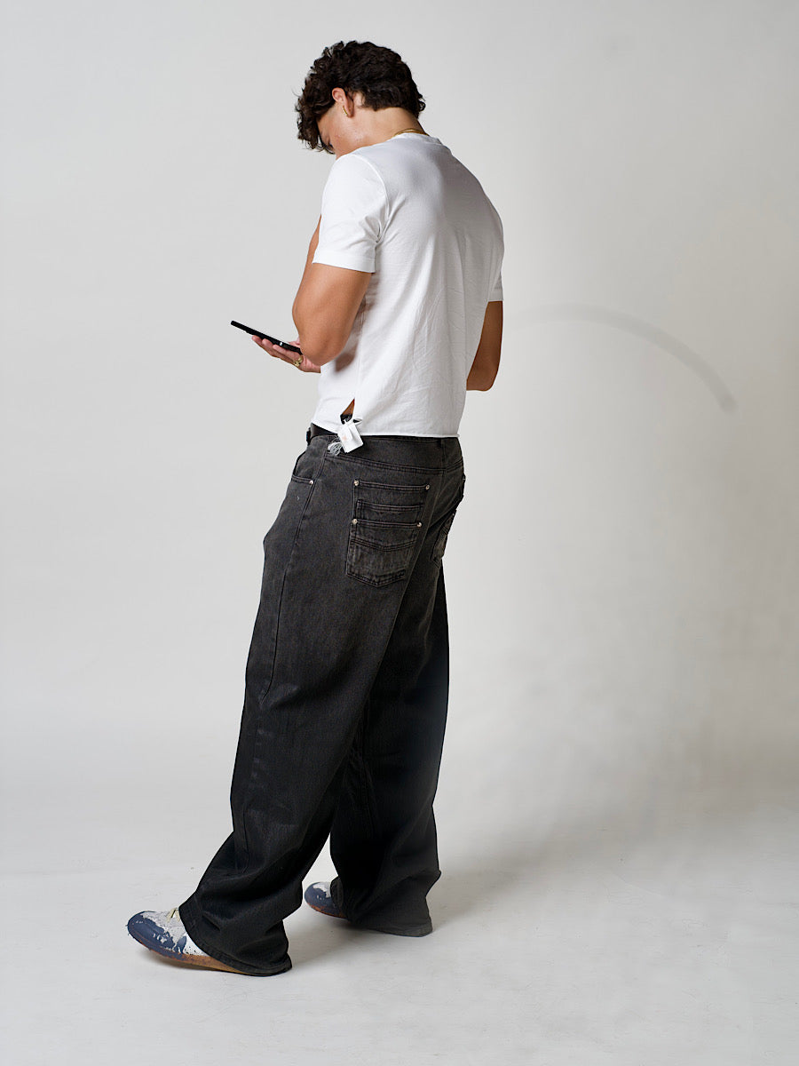 Triple Pocket Waxed Denim